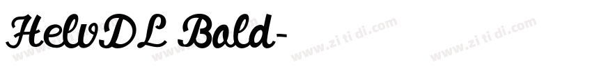 HelvDL Bold字体转换